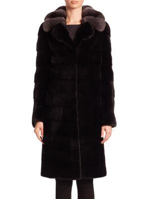 The Fur Salon Chinchilla & Mink Fur Coat