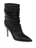Gianvito Rossi Gathered Leather Booties