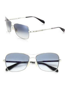 Oliver Peoples Sanford 57mm Square Sunglasses