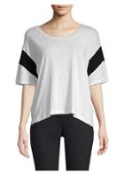 Sundry Colorblock Cropped Tee
