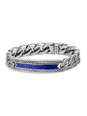 David Yurman Maritime Collection Lapiz Lazuli Sterling Silver Bracelet