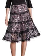 Alexis Irma Sequin Floral Lace Midi Skirt
