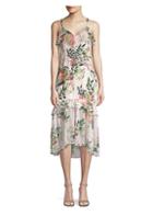 Parker Josie Floral Silk Midi Dress