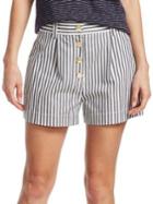 Derek Lam 10 Crosby Striped Cotton Shorts