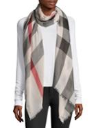 Burberry Checkered Wool Scarf