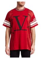 Valentino Special Edition Logo Mesh Jersey T-shirt