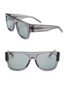 Saint Laurent 55mm Squared Flat Top Sunglasses