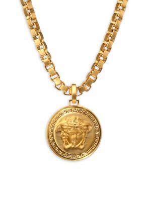 Versace Large Chain Pendant Necklace
