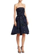 Carolina Herrera Silk Faille Sequin Dress