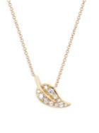 Ef Collection Diamond Leaf Necklace