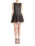 Nha Khanh Corded Lace Fit-and-flare Dress