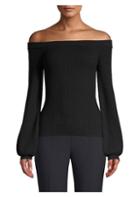 Michael Kors Collection Off-the-shoulder Merino Wool Sweater