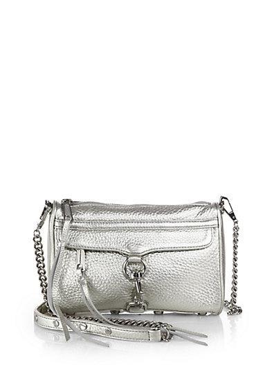 Rebecca Minkoff Mini Metallic Leather M.a.c. Convertible Crossbody Bag