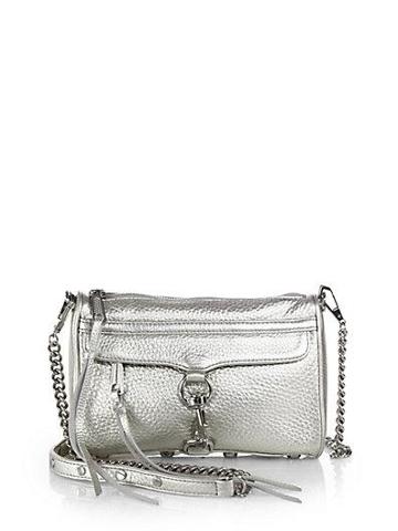Rebecca Minkoff Mini Metallic Leather M.a.c. Convertible Crossbody Bag