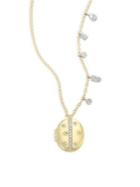 Meira T 14k Yellow & White Gold Diamond Locket Necklace