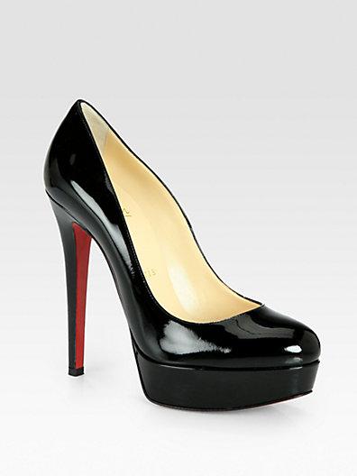 Christian Louboutin Bianca Patent Leather Platform Pumps