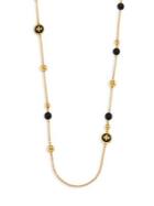 Tory Burch Raised Logo Rosary Necklace