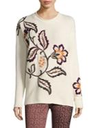 Etro Wool & Cashmere Floral Sweater