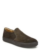 Vince Suede Leather Slip-on Sneakers