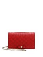 Gucci Bowy Gg Leather Chain Wallet