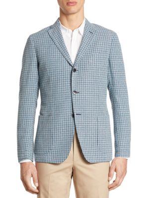 Saks Fifth Avenue Collection Hatch Stitch Coat