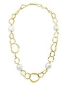 Majorica 18k Gold-plated Hammered Necklace