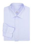 Brioni Classic-fit Multi Check Cotton Dress Shirt