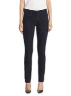 J Brand Mid-rise Embroidered Brocade Super Skinny Jeans