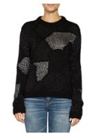 Saint Laurent Metallic Patchwork Sweater