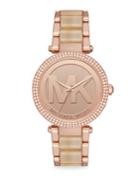 Michael Kors Parker Rose-gold Stainless Steel Bracelet Watch