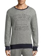 True Religion Embroidered Heathered Sweatshirt