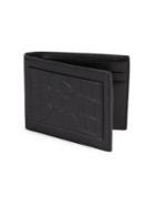 Alexander Wang Croc Embossed Patch Leather Bifold Wallet