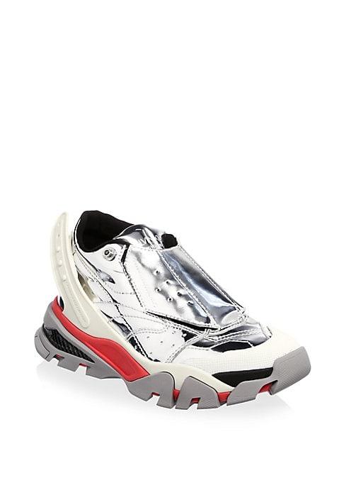Calvin Klein 205w39nyc Candessa Metallic Leather Chunky Sneakers |  LookMazing