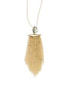 Alexis Bittar Elements Crystal-studded Tassel Pendant Necklace
