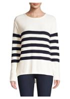 Monrow Cashmere-blend Striped Knit Sweater