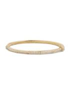 David Yurman Stax Single Row Faceted Bracelet With Diamonds In 18k Gold