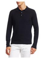 Saks Fifth Avenue Collection Jacquard Polo Sweater