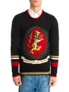 Dolce & Gabbana Lion Knitted Wool Pullover