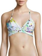 6 Shore Road By Pooja La Playa Floral Wrap Bikini Top