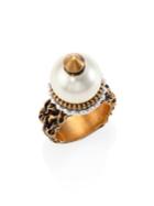 Gucci Faux-pearl Beaded Ring