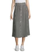 A.l.c. Divya Striped Silk Skirt