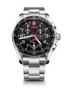 Victorinox Swiss Army Chrono Classic Xls Stainless Steel Chronograph Bracelet Watch