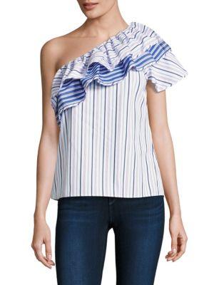 Parker Mary Top Multi Striped Top