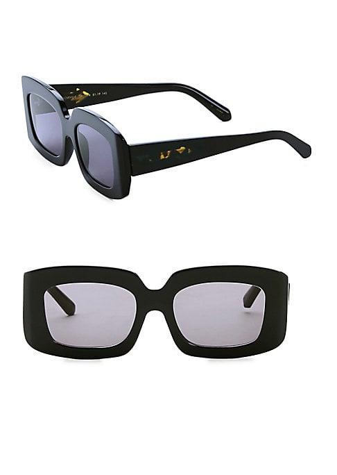 Karen Walker 51mm Rectangular Sunglasses
