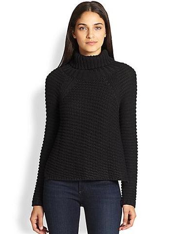 Mason By Michelle Mason Textured Chunky-knit Turtleneck Sweater