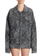 Marc Jacobs Studded Oversized Lace Cotton Jacket