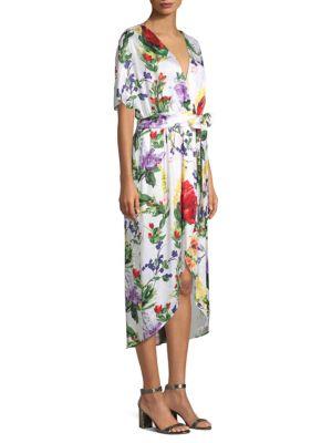 Alice + Olivia Clarine Floral-print Dress