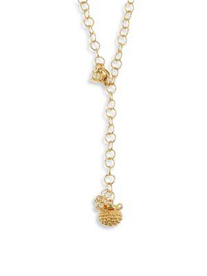 Temple St. Clair Mini Pod Diamond & 18k Yellow Gold Pendant Necklace