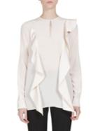 Givenchy Ruffled Silk Crepe De Chine Blouse