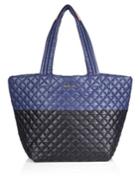 Mz Wallace Metro Medium Two-tone Quilted Nylon Tote